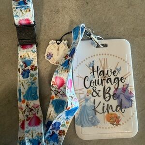 Disney Cinderella Lanyard and Badge Holder